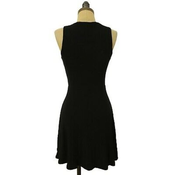 Fore Mini Daytime Dress Size S Sleeveless Metal Ring Detail Black NWT B35 - Picture 4 of 5